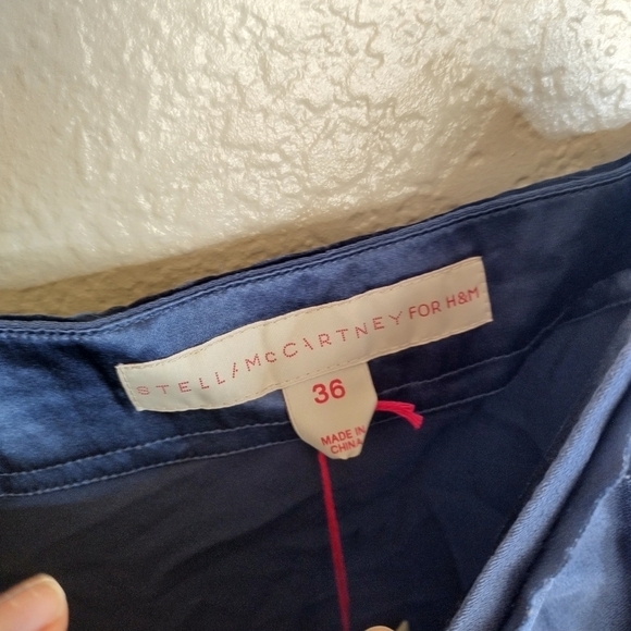 NWT Stella McCartney for H&M 100% Silk Sparkle Y2K tank Top sz 36/S - Picture 4 of 7